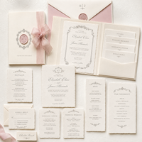 Tarjetas de Invitación de Boda con Cintas, Servicio de Personalización, Personalización Basada en Fotos