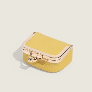Estuche de Joyería Mini Impermeable y Elegante con Cierre de Botón - Bolsa de Almacenamiento de Cuero PU para Aretes, Anillos y Monedas, para Todas las Temporadas - Product Image 3