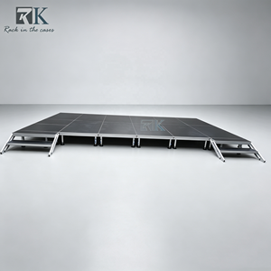 Wholesale Easy Install Outdoor Portable Stage Podium Concert Four Leg Aluminum Stage Height Adjustable Stage <b>Platform</b> for Event - Product Image 1