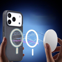Funda Magnética de Cuero Genuino Napa de Lujo con Logotipo Personalizado y Protección Total para iPhone 18 17 16 15 14 13 Pro Pro Max