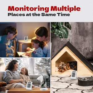 Baldrtherm kỹ thuật số không dây nhiệt độ độ ẩm mét nhựa LCD hiển thị tắm Nhiệt kế hộ gia đình sử dụng - Product Image 5