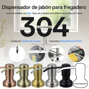 Accessoires pour évier de cuisine, distributeur de <span class=keywords><strong>savon</strong></span> à <span class=keywords><strong>vaisselle</strong></span> chromé, distributeur de <span class=keywords><strong>savon</strong></span> pour évier de cuisine 500 ml avec pompe - Product Image 4
