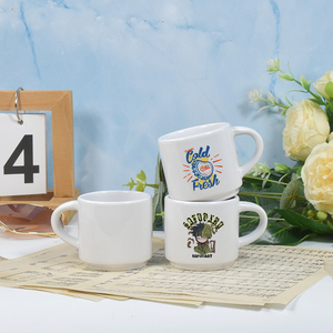 Tasses en céramique personnalisées, service à thé en céramique, tasse en céramique, petite tasse en céramique, mini tasses en céramique de 2,5 oz, logo personnalisé, céramique réutilisable - Product Image 4