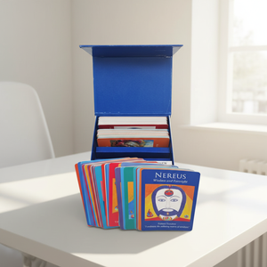 Boîte magnétique bleue de luxe, impression personnalisée, cartes de tarot et cartes d'<span class=keywords><strong>oracle</strong></span> avec guide - Product Image 3