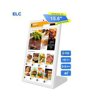 Nuevo Kiosco de Escritorio con Pantalla Táctil de 15.6 Pulgadas, Menú Digital, Poe, NFC, Señalización Publicitaria para Restaurantes, WL1539T - Product Image 1