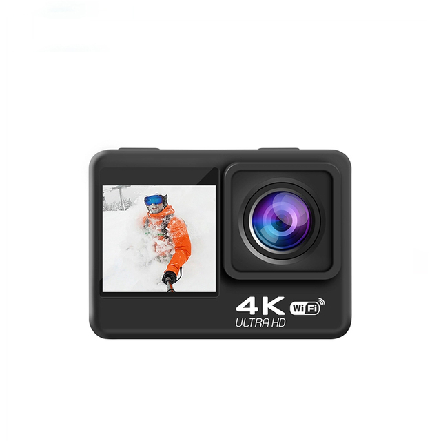 4K WiFi HD Action Camera With Remote Control Sport DVR DV Go Waterproof Dual Screen Helmet Camera Video Recording