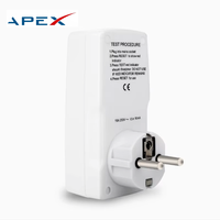 Prise électrique de sécurité anti-fuite EU IEC61540 PRCD 16A CE 240V 50Hz Blanc IP54 1 prise, résistance au feu, durable