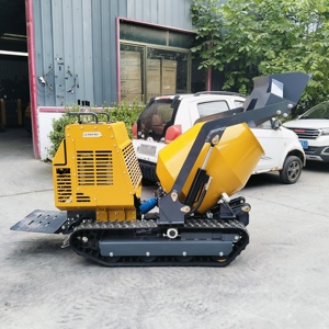 Nouvelle bétonnière sur chenilles YHMG YH750 de 750 kg, à chenilles en caoutchouc, autopropulsée, mini tambour mélangeur pour la construction - Product Image 2