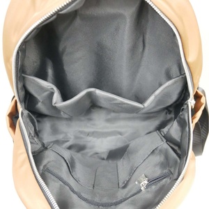 Factory Luxury Durable 75D Polyester Large with Two Side Pocket Brown Daily Outdoor Sport Unisex <b>Backpacks</b> - Product Image 5