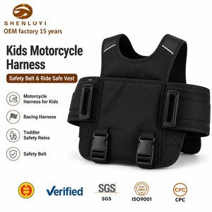 Harnais de sécurité moto pour enfant avec bandes réfléchissantes, sac de transport et gilet de sécurité pour tout-petit - Product Image 1