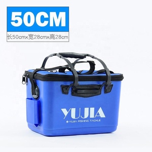 Borsa da Pesca Pieghevole Impermeabile in EVA Bianca, Arancione, Blu, Nera, <span class=keywords><strong>Rossa</strong></span> con Capacità 35-50L e Tracolla Regolabile - Product Image 2