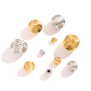 Aceworks ACS224ลูกปัดฟักทองยางและแตงโม spacer | 18K PVD สร้อยข้อมือสแตนเลสชุบทองแบบทำมือและทำเครื่องประดับสร้อยคอ - Product Image 5