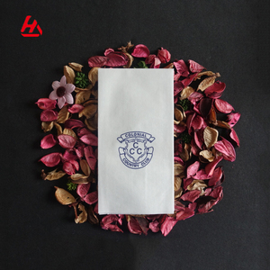 High Quality Folding Raw Wood Pulp Logo Tissue Cloth Like Disposable Napkins Restaurant Tissue Printing - Product Image 1