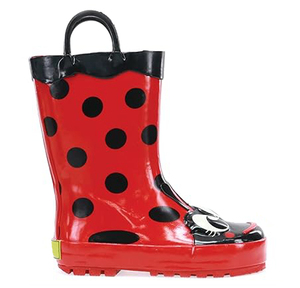 Bottes de pluie pour enfants avec motifs d'animaux mignons, bottes en caoutchouc imperméables pour tout-petits avec poignées de traction pour les jours de pluie et les activités de plein air - Product Image 2