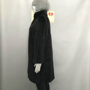 Trench <span class=keywords><strong>Lungo</strong></span> da Donna Autunnale e Invernale in Vera Pelliccia <span class=keywords><strong>di</strong></span> <span class=keywords><strong>Visone</strong></span> Marrone, Ampio, Impermeabile con Imbottitura in Cotone e Chiusura a Cerniera - Product Image 3