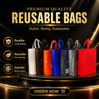Sacs cadeaux non tissés écologiques très demandés, sacs fourre-tout réutilisables en PP non tissé colorés, sacs recyclés pour événements