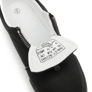 Chaussures basses classiques pour femmes avec logo personnalisé chaussures sans lacet en <span class=keywords><strong>toile</strong></span> <span class=keywords><strong>blanche</strong></span> baskets pour femmes nouveau style - Product Image 5