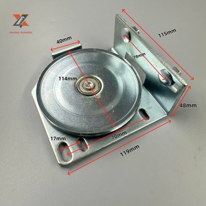 Poulie de porte d'ascenseur AMD KM601213G01, poulie de porte de cabine, poulie de porte de hall, ensemble de <span class=keywords><strong>roue</strong></span> synchrone 114*60, pièces d'ascenseur - Product Image 2