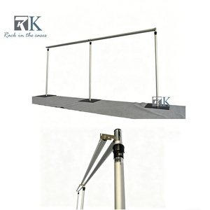 Custom Size Pipe Drape Upright Crossbar <b>Stand</b> Metal <b>Backdrop</b> Frame for Trade Show Booth Divider - Product Image 1