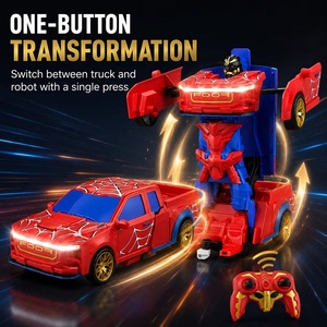 Camioneta Deformable <span class=keywords><strong>con</strong></span> <span class=keywords><strong>Control</strong></span> <span class=keywords><strong>Remoto</strong></span> de 2.4GHz 360 °   Juguete Acrobático <span class=keywords><strong>con</strong></span> Luces LED 2 en 1, Coche RC Transformable en <span class=keywords><strong>Robot</strong></span> para Niños - Product Image 3
