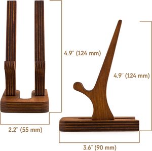 Support de téléphone en bois personnalisable, compact et pratique, de haute qualité et durable, facile à charger, économise de l'espace - Product Image 2
