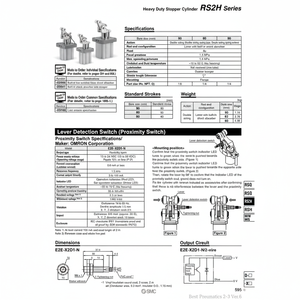 SMC Pneumatics, cilindro de tope de servicio pesado para el - Product Image 1