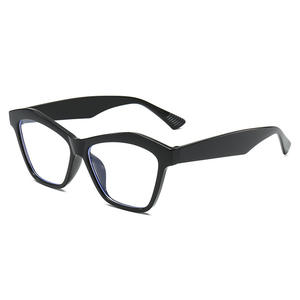 Gafas de Lectura con Protección Anti-luz Azul, Estilo Punk, Montura Grande <span class=keywords><strong>para</strong></span> Mujer, Diseño Poligonal, Patrón Geométrico Hexagonal, Montura de <span class=keywords><strong>PC</strong></span> - Product Image 6