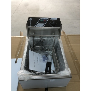 Freidora Industrial Ruihong de 6L, Fácil de Operar, para Uso Comercial y Doméstico, con Filtración de <span class=keywords><strong>Aceite</strong></span> Personalizable, Acero Inoxidable, 2500W - Product Image 3