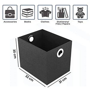 Cajas y Contenedores de Almacenamiento Plegables de Tela de la Mejor Calidad, Forma Cuadrada, Cualquier Tamaño, para Organizar Ropa, con Técnicas de Impresión - Product Image 4