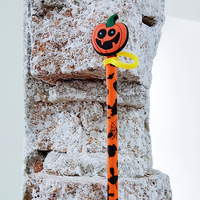 Pailles à boire réutilisables et sans BPA avec motifs citrouille et toile d'araignée pour Halloween 2026 - Idéales pour les réceptions