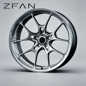 Rines de Aleación de Aluminio Forjado ZFAN de 16-21 Pulgadas 5x112/5x120 con Acabado Plateado y Garantía de por Vida para Audi y Mercedes - Product Image 1
