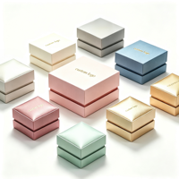 Étiquettes personnalisées estampées à chaud, boîtes cadeaux élégantes et écologiques en blanc pour bijoux et ornements