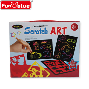 Ensemble d'art à gratter d'animaux mignons Offre Spéciale, fournitures scolaires et <span class=keywords><strong>de</strong></span> bureau bon marché - Product Image 2