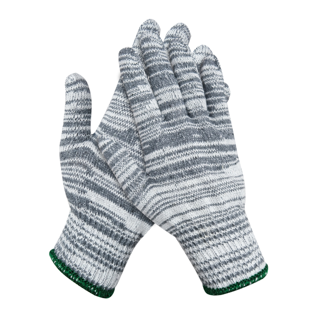 Safety Cotton Anti-Slip Elastic Cuff Industrial Work Gloves Labor Protection