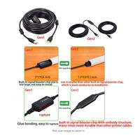 Kabel Printer USB 15M kecepatan tinggi, 2.0 kabel pemindai pria ke B Pria tembaga murni, kompatibel dengan komputer