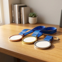 Médailles Métalliques Électroplaquées Personnalisables avec Impression UV pour Remises de Diplômes, Compétitions, Événements Corporatifs - Conception de Logo Personnalisé en Gros