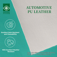 Tissu en cuir PU automobile beige grainé de qualité supérieure résistant aux UV pour la remise à neuf des sièges de voiture