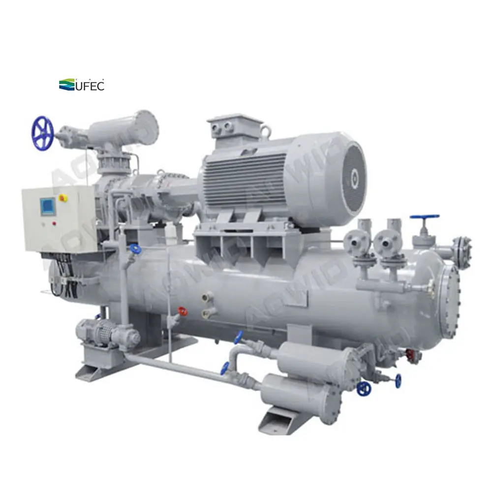 Ammonia Open Type Single- stage Screw Refrigerant Compressor Unit Industrial Cooling System