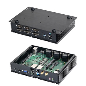Mini PC industriel sans ventilateur MiniTree I7 7510U 10510U 4GHz 4K double écran Linux double carte réseau 6xRS232 Com 4G SIM support VESA en stock - Product Image 6