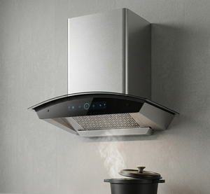 Hotte murale en acier inoxydable en forme <span class=keywords><strong>de</strong></span> T <span class=keywords><strong>de</strong></span> 60 cm, cheminée verticale <span class=keywords><strong>de</strong></span> cuisine domestique ventilée pour l'évacuation des fumées - Product Image 1