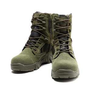TSB10 Parashot Desert Delta High Top <b>Hiking</b> Shoes Camo <b>Boots</b> Green Suede Desert <b>Boots</b> - Product Image 6