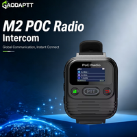 Radio bidirectionnelle 4G GaodaPTT M2 Mini avec fonction Push-to-Talk sur réseau cellulaire, bracelet radio sans fil, personnalisation logicielle, interphone longue portée