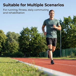 Sangle de genou en silicone réglable pour soulager la douleur au genou, support rotulien professionnel pour la <span class=keywords><strong>course</strong></span>, le basketball, la randonnée et la gym - Product Image 3