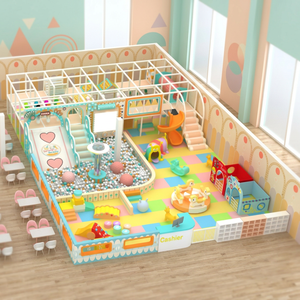 Indoor Commercial <b>Play</b> Center Galvanized Steel <b>Frame</b> Colorful Geometric EPE PU Leather Panels 100-500kg Capacity for Kids <b>Play</b> - Product Image 2