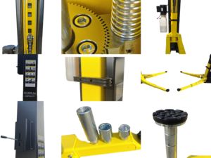 Pengangkat mobil hidrolik dua sisi lepas manual, pengangkat mobil luar ruangan 9000 pon 2 POS kualitas tinggi - Product Image 2