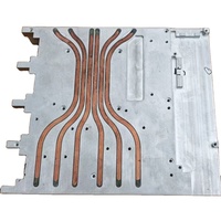 Radiateur de refroidissement à eau en cuivre à tube plat personnalisé, plaque froide liquide pour appareils médicaux professionnels, instruments et équipements