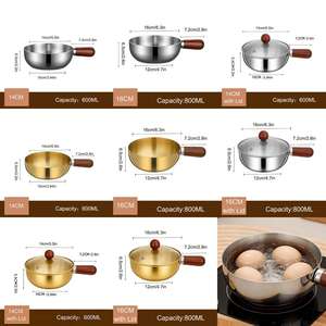 <span class=keywords><strong>Mini</strong></span>-cocotte moderne <span class=keywords><strong>en</strong></span> acier inoxydable 304 avec poignée <span class=keywords><strong>en</strong></span> noyer, <span class=keywords><strong>pot</strong></span> à lait japonais, capacité 600 ml, couvercle <span class=keywords><strong>en</strong></span> verre trempé, compatible lave-vaisselle - Product Image 6