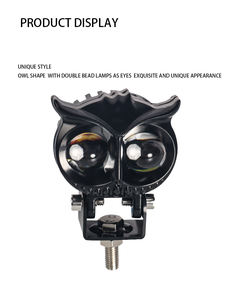 Faro Ausiliario LED per Moto Juchuang Design a <span class=keywords><strong>Gufo</strong></span> Bicolore 18W DC 12-80V Impermeabile 30000 Ore - Product Image 5