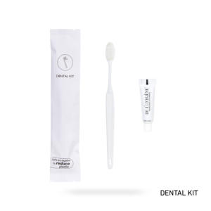 Kit de soins personnels jetable personnalisé avec logo OEM pour hôtels et complexes hôteliers, comprenant un kit de brosse <span class=keywords><strong>à</strong></span> dents <span class=keywords><strong>à</strong></span> usage unique - Product Image 2