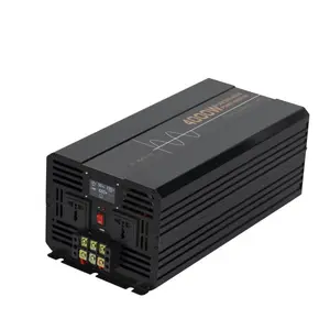 Pure Sine Wave Inverter 4000W Daya DC 12V Ke AC 110V 220V Tegangan 50/60HZ Konverter Solar Mobil Inverter Kustom LED dan USB